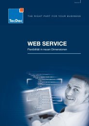 WEB SERVICE - TecDoc