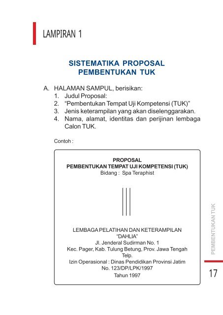 Pedoman Pembentukan Tempat Uji Kompetensi (TUK)