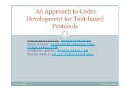 An Approach to Codec Development for Text-based ... - TTCN-3