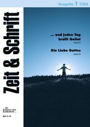 Heft 1/2006 - Zeit & Schrift