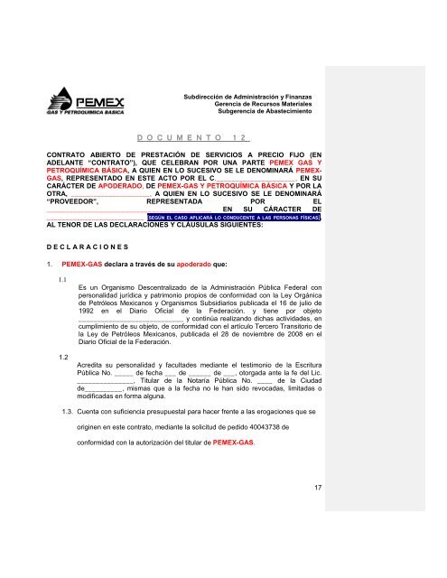 CONVOCATORIA A LA LICITACIÓN PÚBLICA NACIONAL ...