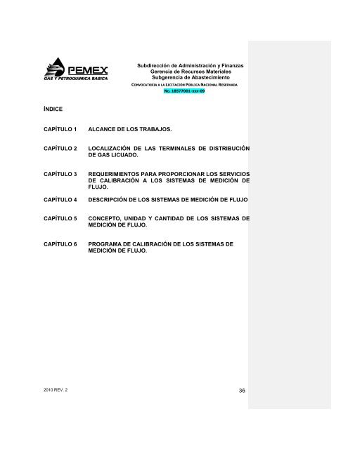 CONVOCATORIA A LA LICITACIÓN PÚBLICA NACIONAL ...