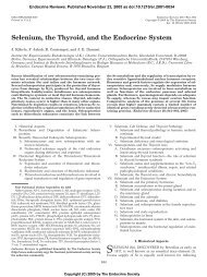 Selenium, the Thyroid, and the Endocrine System