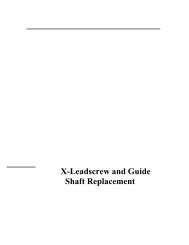 Guide to Replacing the X-Leadscrew and Guideshaft on the ASX ...