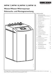 WPW 7, WPW 10, WPW 13, WPW 18 Wasser/Wasser ... - Eibmarkt