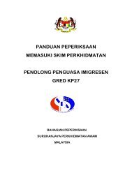 Penolong Penguasa Imigresen, Gred KP27 - SPA Malaysia