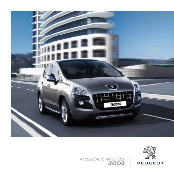 ACCESSORIES PRICE LIST - Peugeot