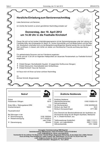 Mitteilungsblatt Brigachtal 2012 16.pdf - Gemeinde Brigachtal