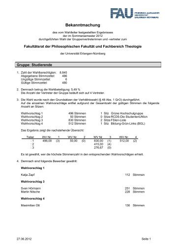 Links - Friedrich-Alexander-Universität Erlangen-Nürnberg