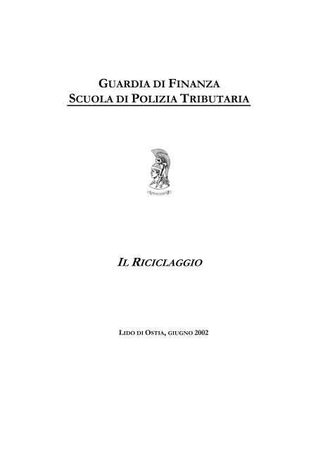 Annali 03 - Il riciclaggio - Movimento Internazionale per la Giustizia