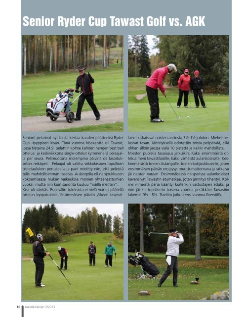 Aulankolainen 2/2013 - Golfpiste.com