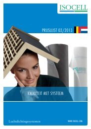 PRIJSLIJST 02/2013 KWALITEIT MET SYSTEEM - Isocell