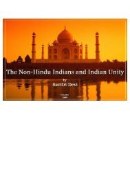 The Non-Hindu Indians and Indian Unity - SAVITRI DEVI Archive