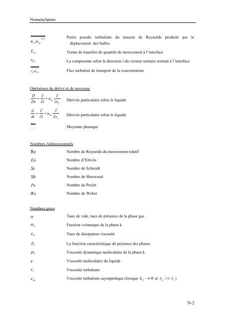 Analyse expÃ©rimentale et modÃ©lisation du transfert de matiÃ¨re et du ...