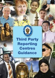 Third Party Reporting Centres Guidance - West Midlands Police and ...
