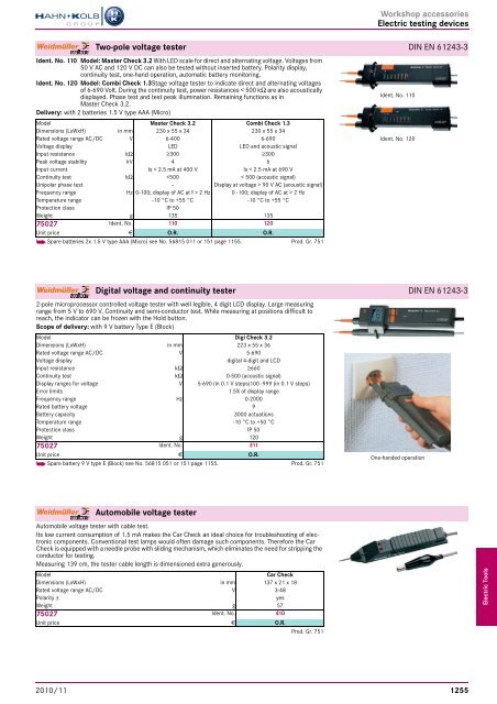 Electro-tools and machines Chapter overview ... - EN / Hahn+Kolb