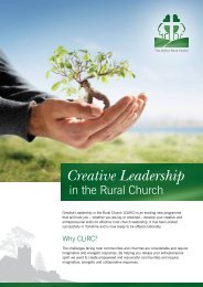 Creative Leadership in the Rural Church brochure