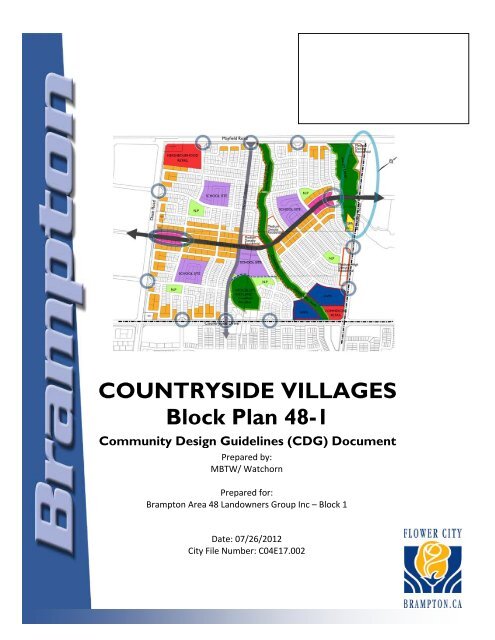 countryside villages community design guidelines - the City of ...