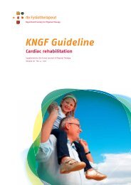 KNGF Guideline Cardiac Rehabilitation