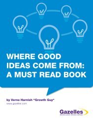 where good ideas come from: a must read book 1 - Gazelles