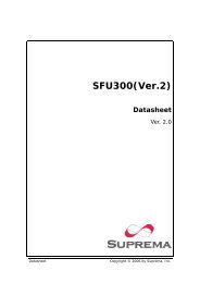 SFU300(Ver.2) - Suprema