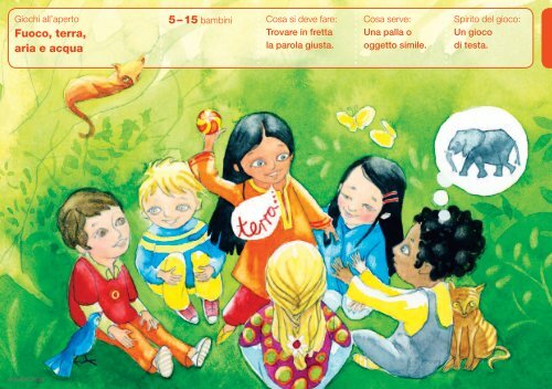 Fuoco, terra, aria e acqua 5 â 15 bambini