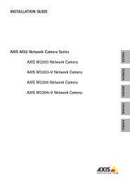 INSTALLATION GUIDE AXIS M32 Network Camera Series ... - IP Way