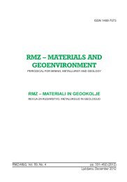 RMZ â MATERIALI IN GEOOKOLJE