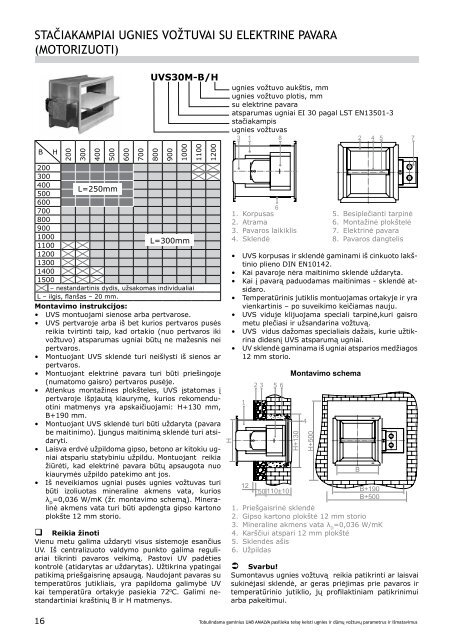 Ugnies voÅ¾tuvai - komfovent