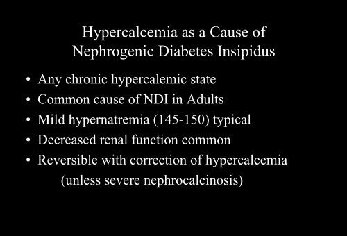 Clinical Aspects of Hyponatremia & Hypernatremia - UT Southwestern