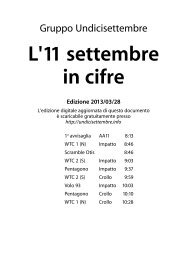 L'11 settembre in cifre - Paolo Attivissimo