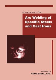 Arc Welding of Specific Steels and Cast Irons - kobelco welding