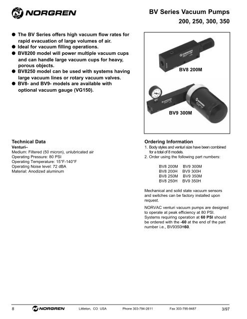 Product Page Ultravac Pumps LV Series ...