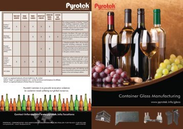 Improving Performance in Container Glass Manufacturing ... - Pyrotek