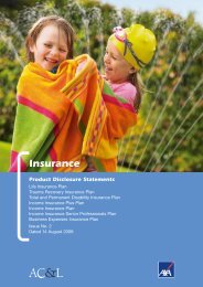 AXA AC&L Life Insurance No2 140806 - riskinfo