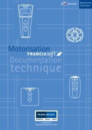 Moteur Motorisation Franciasoft Franciaflex - Conseils sur les stores