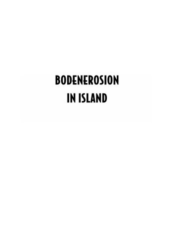 BODENEROSION IN ISLAND