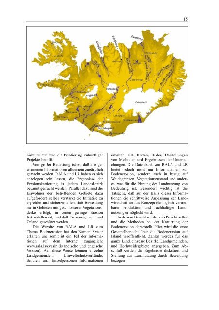 BODENEROSION IN ISLAND