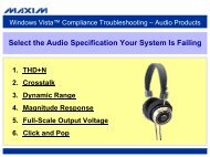 Windows Vista Audio Troubleshooting Tool - Maxim