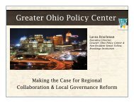 Greater Ohio Policy Center - Cleveland State University