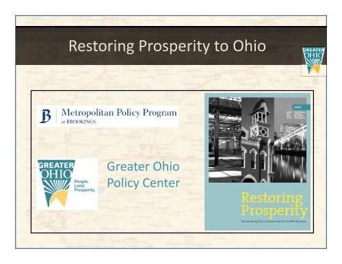 Greater Ohio Policy Center - Cleveland State University