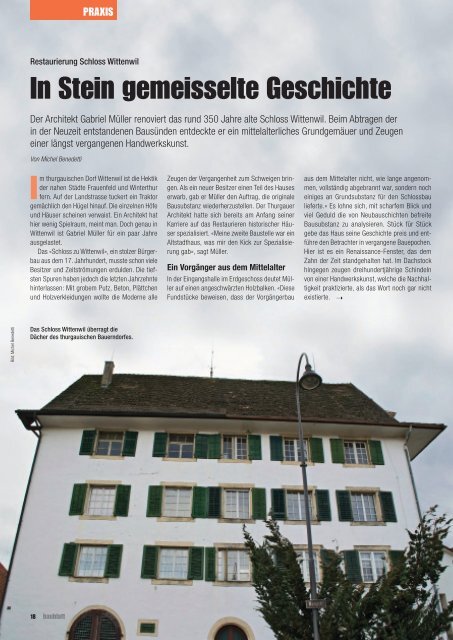 Renovation Schloss Wittenwil - text.im.takt.