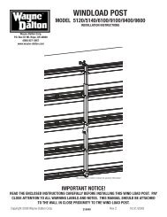 WINDLOAD POST - Wayne-Dalton Partner Connect