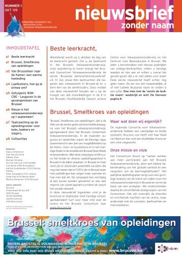 BCV 005-09.indd - Brussels Consortium Volwassenenonderwijs