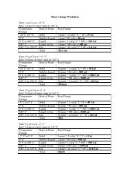 Phase Change Worksheet Start 1 g of ice at â10 o C ... - Fog.ccsf.edu