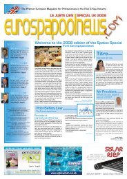 the 2008 edition of the Spatex - Eurospapoolnews.com