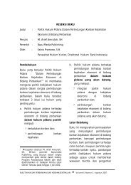 RESENSI BUKU Judul : Politik Hukum Pidana ... - Bank Indonesia