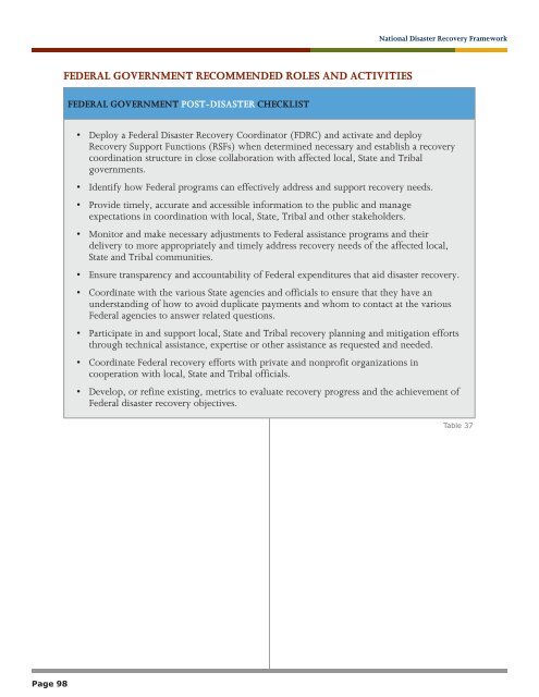 National Disaster Recovery Framework (pdf) - Federal Emergency ...