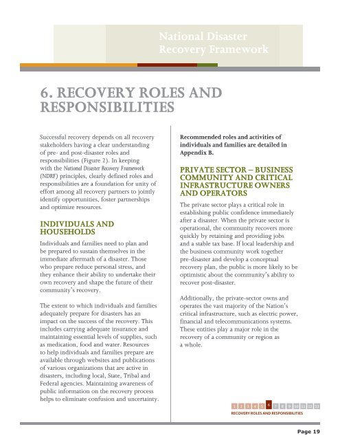 National Disaster Recovery Framework (pdf) - Federal Emergency ...