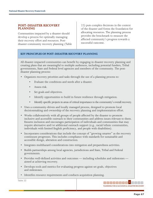 National Disaster Recovery Framework (pdf) - Federal Emergency ...